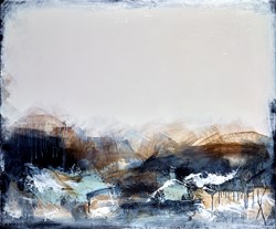 Stillness Fades II by Alison Britton-Paterson - Original Painting on Box Canvas sized 47x39 inches. Available from Whitewall Galleries